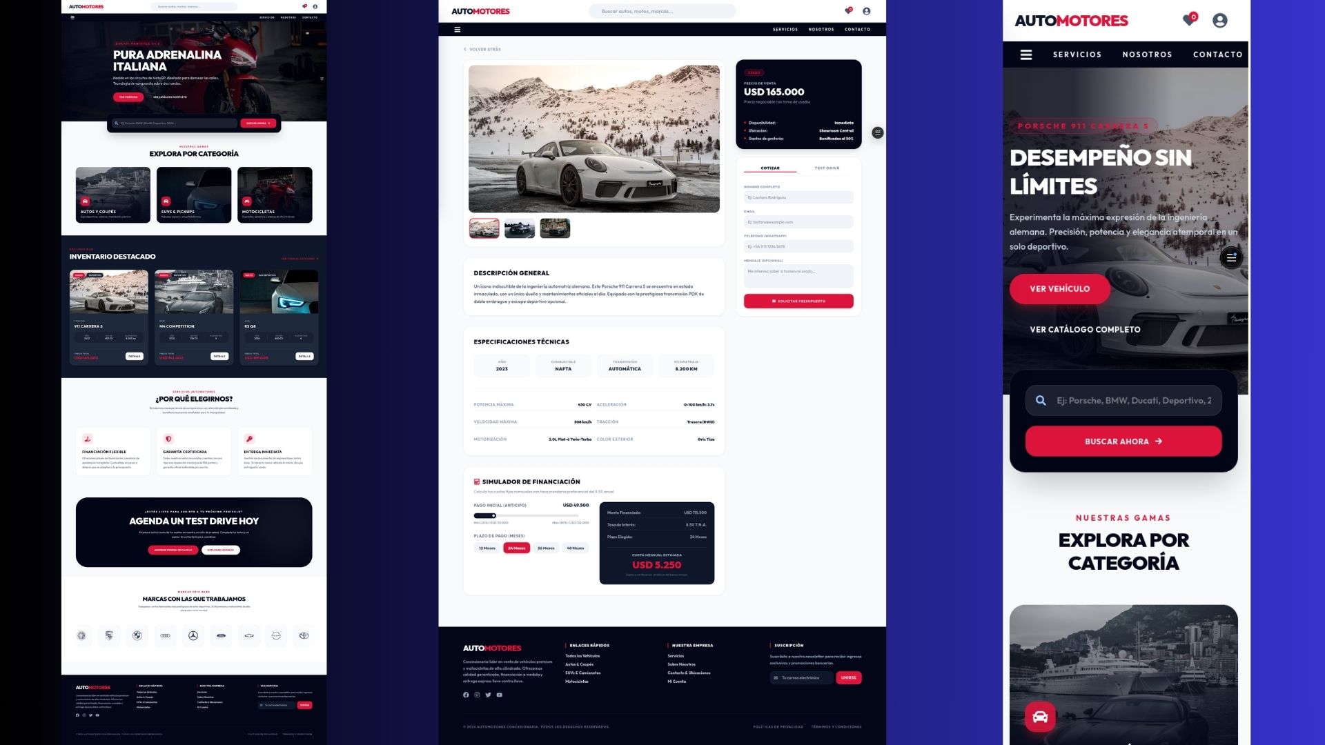 Imagen del proyecto Automotores Frontend